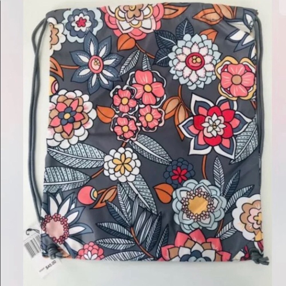 Vera Bradley Drawstring Backpack in Tropical Evening Neww/Tag